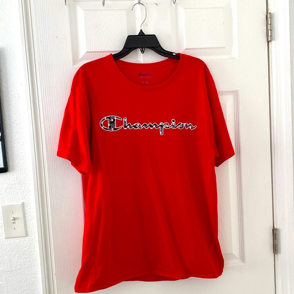 champion red shirt